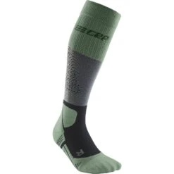 CEP Max Cushion Hiking Tall Compression Socks Women - Grey/mint -RunGear Elite cep max cushion hiking tall compression socks women grey mint 3 1390743