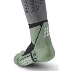 CEP Max Cushion Hiking Tall Compression Socks Women - Grey/mint -RunGear Elite cep max cushion hiking tall compression socks women grey mint 3 1555176