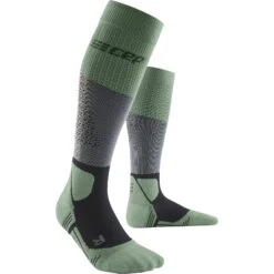 CEP Max Cushion Hiking Tall Compression Socks Women - Grey/mint