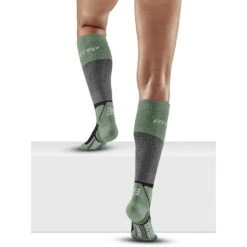 CEP Max Cushion Hiking Tall Compression Socks Women - Grey/mint -RunGear Elite cep max cushion hiking tall compression socks women grey mint 6 1555179