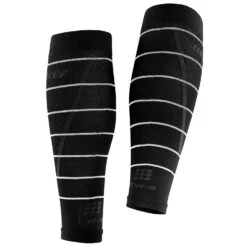 CEP Reflective Compression Calf Sleeves Women - Black -RunGear Elite cep reflective compression calf sleeves black 2 875242