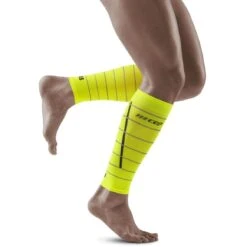 CEP Reflective Compression Calf Sleeves - Neon Yellow -RunGear Elite cep reflective compression calf sleeves neon yellow 1 1553093