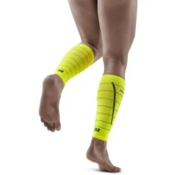 CEP Reflective Compression Calf Sleeves - Neon Yellow -RunGear Elite cep reflective compression calf sleeves neon yellow 2 1553094