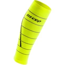 CEP Reflective Compression Calf Sleeves - Neon Yellow -RunGear Elite cep reflective compression calf sleeves neon yellow 3 1264170