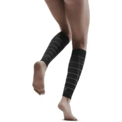 CEP Reflective Compression Calf Sleeves Women - Black -RunGear Elite cep reflective compression calf sleeves women black 21 1553115