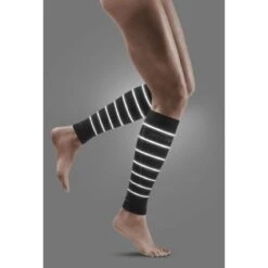 CEP Reflective Compression Calf Sleeves Women - Black -RunGear Elite cep reflective compression calf sleeves women black 25 1553117