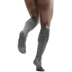 CEP Reflective Compression Socks - Grey -RunGear Elite cep reflective compression socks grey 26 1552953