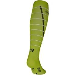 CEP Reflective Compression Socks - Neon Yellow -RunGear Elite cep reflective compression socks neon yellow 2 1264230