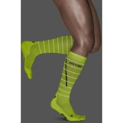 CEP Reflective Compression Socks - Neon Yellow -RunGear Elite cep reflective compression socks neon yellow 22 1552955