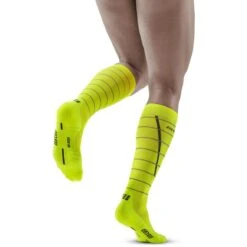 CEP Reflective Compression Socks - Neon Yellow -RunGear Elite cep reflective compression socks neon yellow 23 1552956