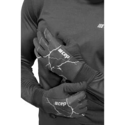 CEP Reflective Gloves - Black -RunGear Elite cep reflective gloves black 21 1552944