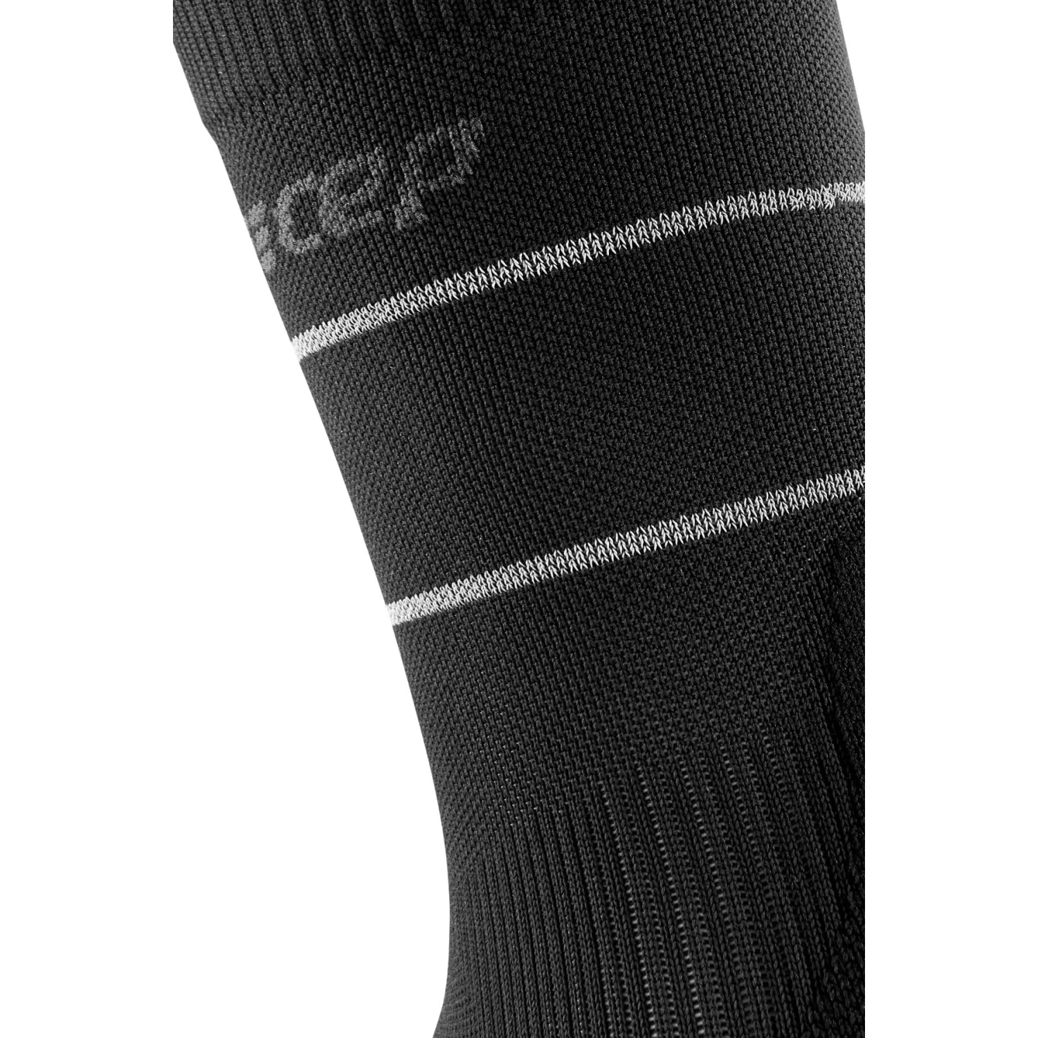 CEP Reflective Mid Cut Compression Socks Women - Black 4 CEP Reflective Mid Cut Compression Socks Women - Black - Image 4