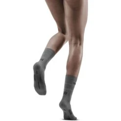 CEP Reflective Mid Cut Compression Socks Women - Grey -RunGear Elite cep reflective mid cut compression socks women grey 25 1553043
