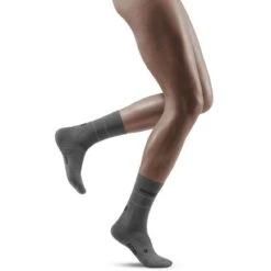 CEP Reflective Mid Cut Compression Socks Women - Grey -RunGear Elite cep reflective mid cut compression socks women grey 26 1553044