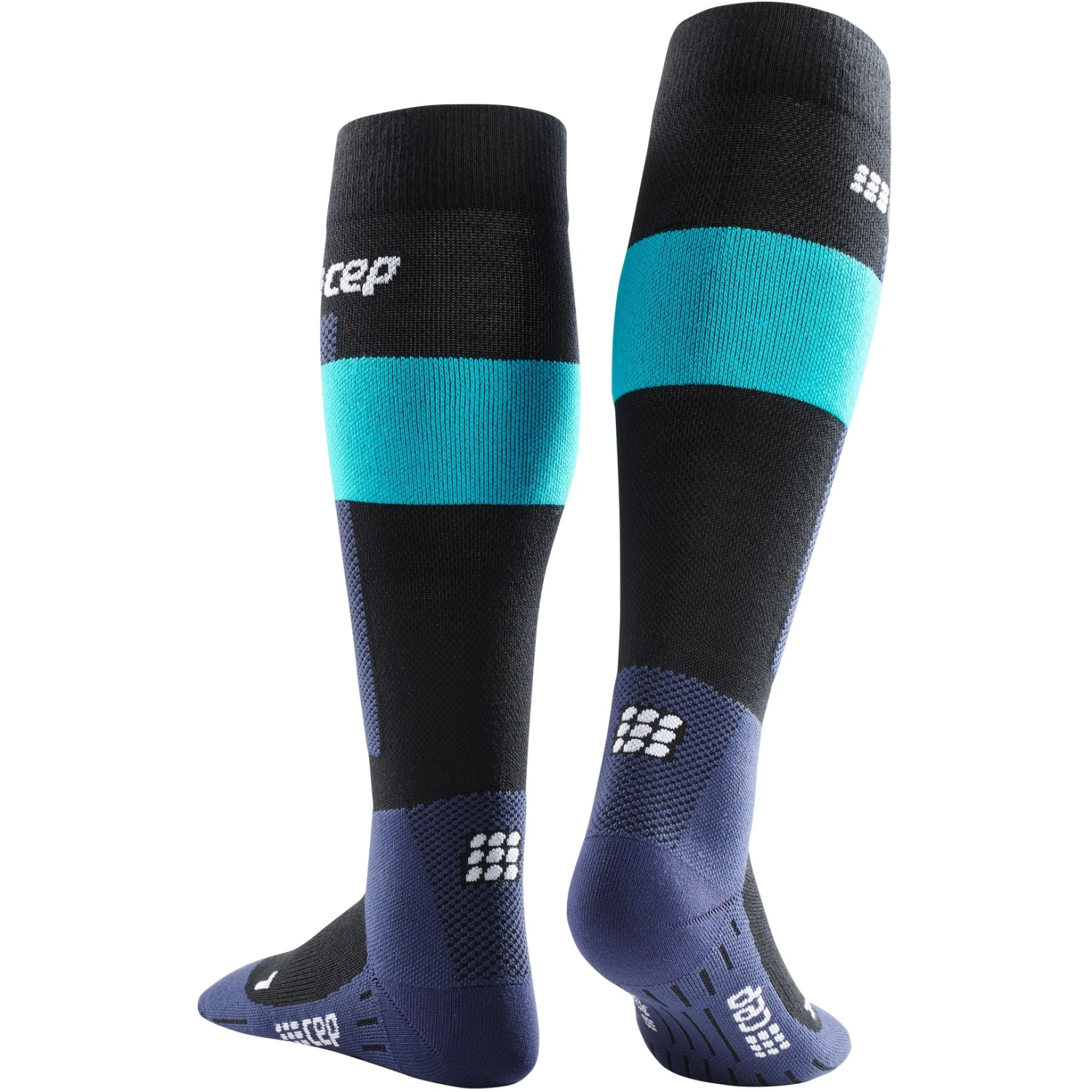 CEP Ski Merino Compression Socks - Blue 2 CEP Ski Merino Compression Socks - Blue - Image 2