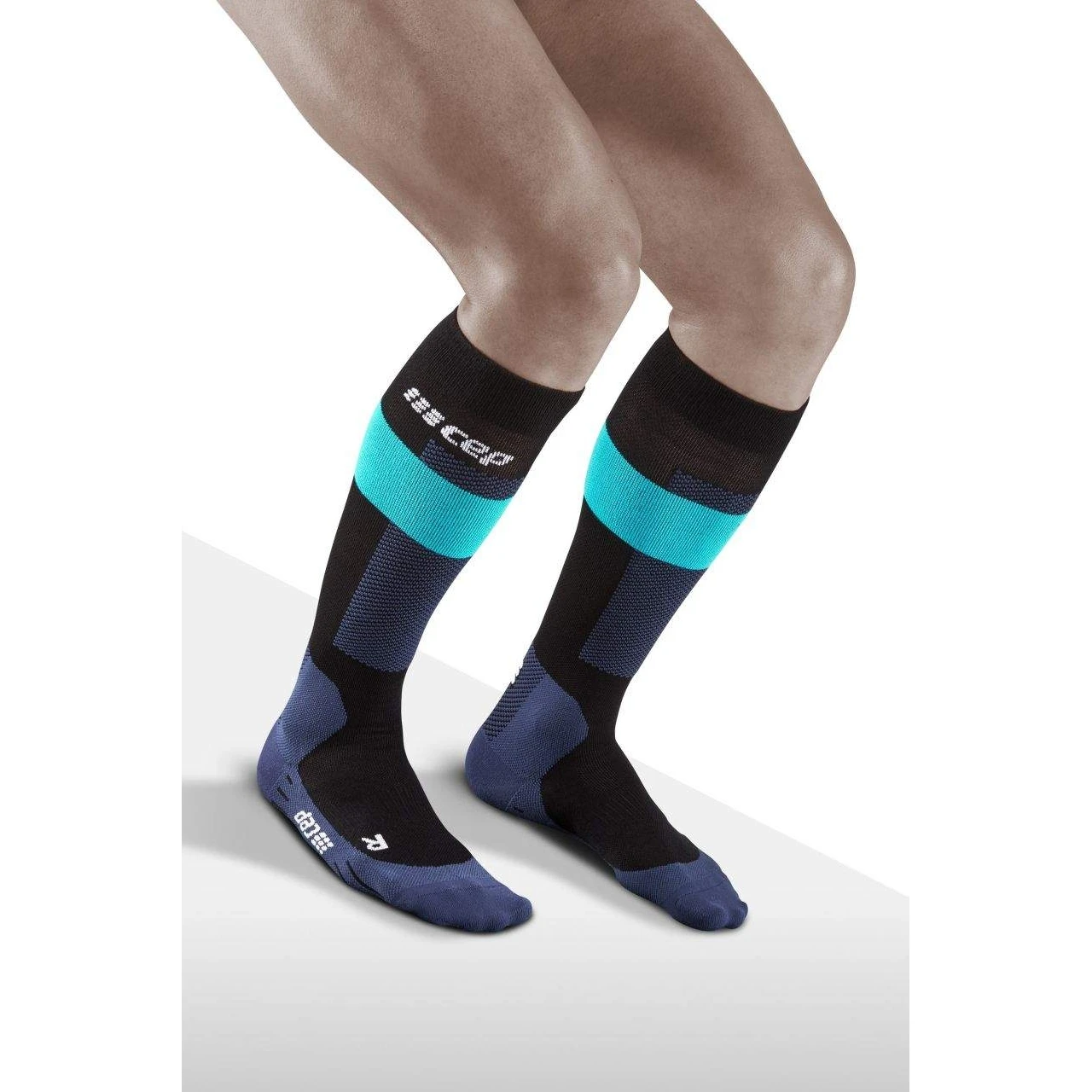 CEP Ski Merino Compression Socks - Blue 5 CEP Ski Merino Compression Socks - Blue - Image 5