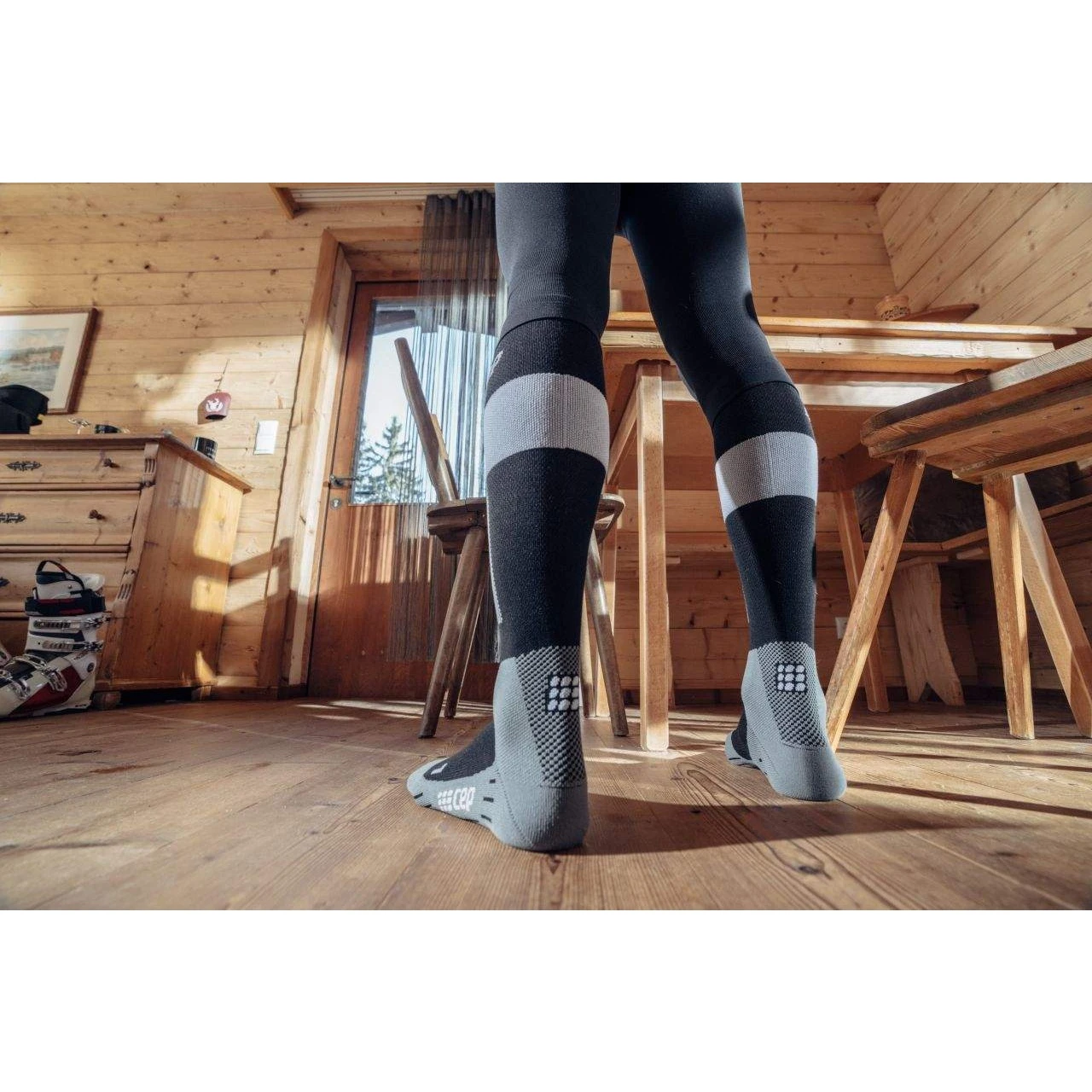 CEP Ski Merino Compression Socks - Grey 8 CEP Ski Merino Compression Socks - Grey - Image 8