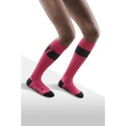CEP Ski Ultralight Compression Socks Women - Pink/dark Grey -RunGear Elite cep ski ultralight compression socks women pink dark grey 1 1553531