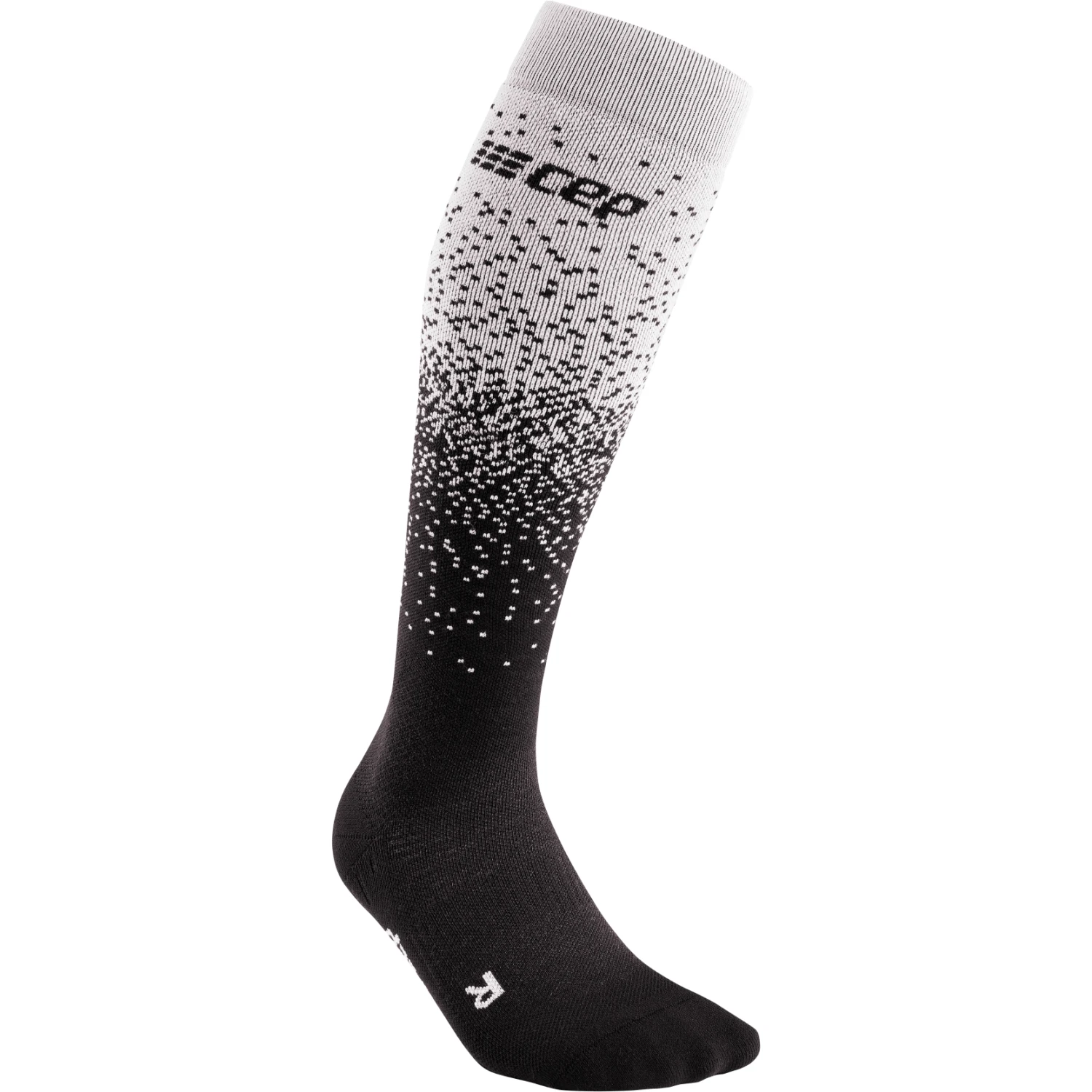 CEP Snowfall Skiing Compression Socks Women - Black/off White 3 CEP Snowfall Skiing Compression Socks Women - Black/off White - Image 3