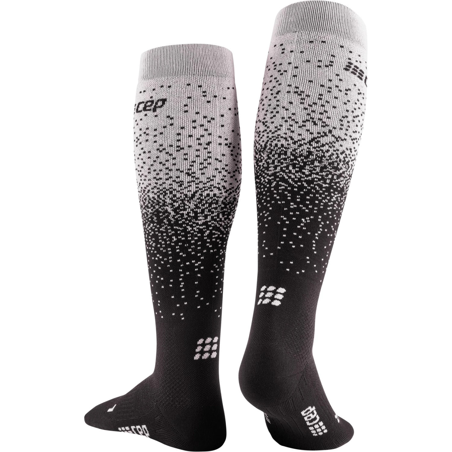CEP Snowfall Skiing Compression Socks Women - Black/off White 2 CEP Snowfall Skiing Compression Socks Women - Black/off White - Image 2
