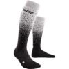 CEP Snowfall Skiing Compression Socks Women - Black/off White