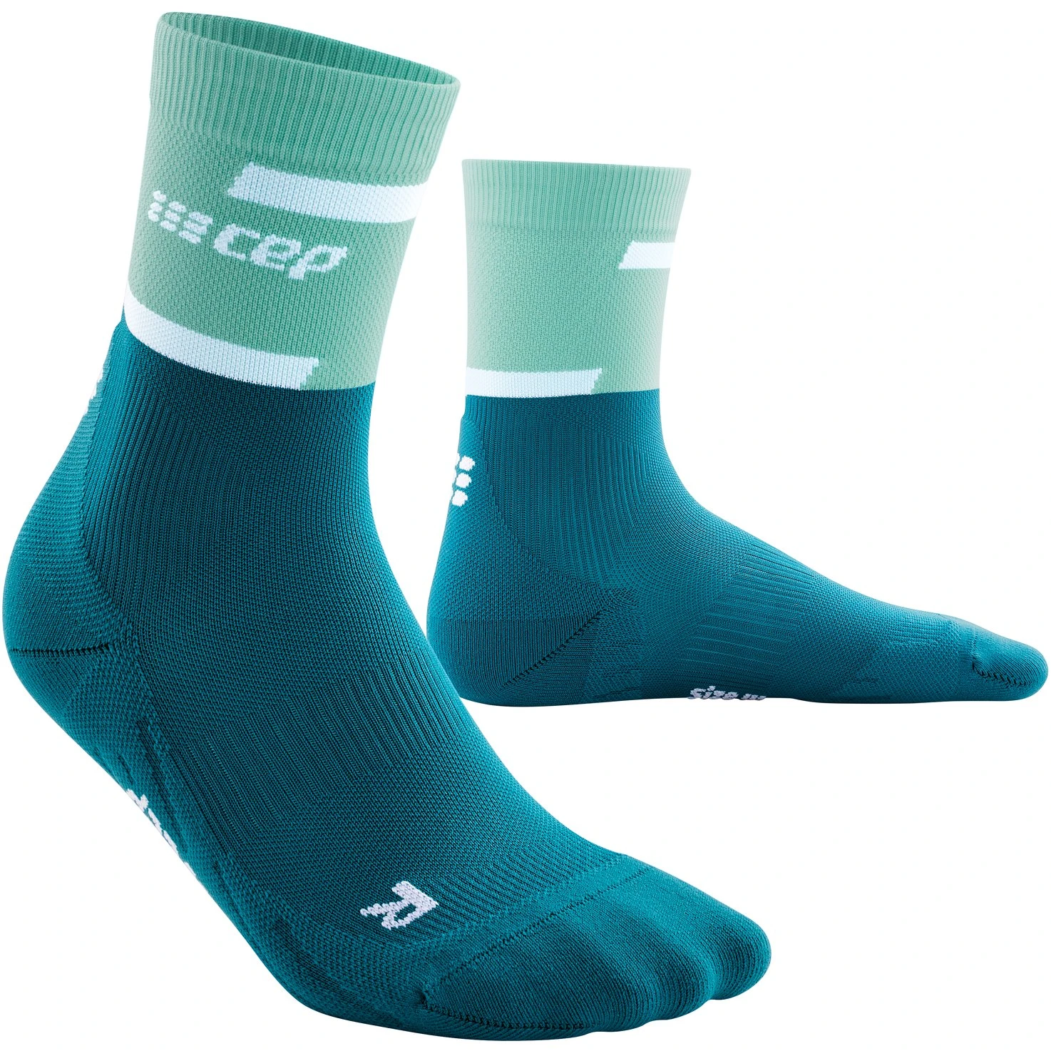 CEP The Run Mid Cut Compression Socks V4 Women - Ocean/petrol 1 CEP The Run Mid Cut Compression Socks V4 Women - Ocean/petrol