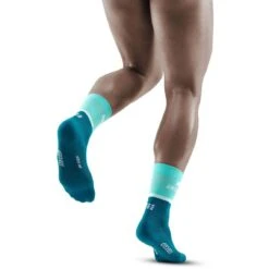 CEP The Run Mid Cut Compression Socks V4 - Ocean/petrol -RunGear Elite cep the run mid cut compression socks v4 ocean petrol 2 1553636