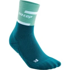CEP The Run Mid Cut Compression Socks V4 - Ocean/petrol -RunGear Elite cep the run mid cut compression socks v4 ocean petrol 3 1114783