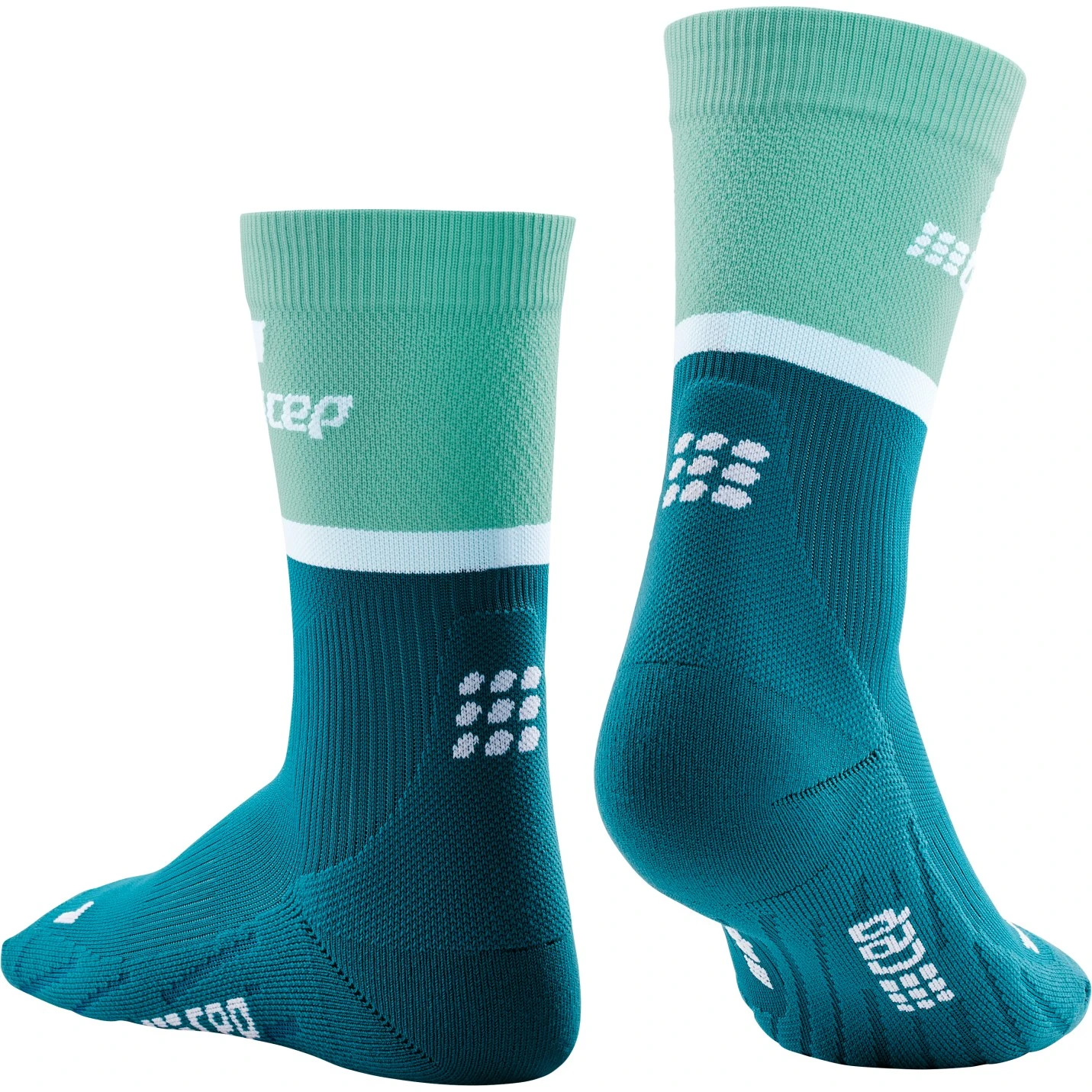 CEP The Run Mid Cut Compression Socks V4 Women - Ocean/petrol 2 CEP The Run Mid Cut Compression Socks V4 Women - Ocean/petrol - Image 2