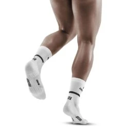 CEP The Run Mid Cut Compression Socks V4 - White -RunGear Elite cep the run mid cut compression socks v4 white 2 1553655