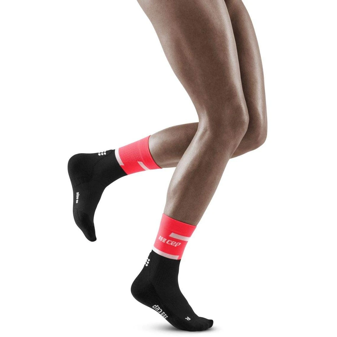CEP The Run Mid Cut Compression Socks V4 Women - Pink/black 5 CEP The Run Mid Cut Compression Socks V4 Women - Pink/black - Image 5