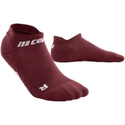CEP The Run No Show Compression Socks V4 Women - Dark Red