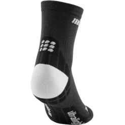 CEP Ultralight Short Compression Socks Women - Black/light Grey -RunGear Elite cep ultralight compression short socks for men black light grey 2 1018789 1