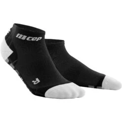 CEP Ultralight Low Cut Compression Socks - Black/light Grey