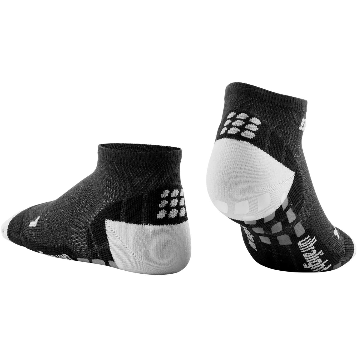 CEP Ultralight Low Cut Compression Socks Women - Black/light Grey 2 CEP Ultralight Low Cut Compression Socks Women - Black/light Grey - Image 2