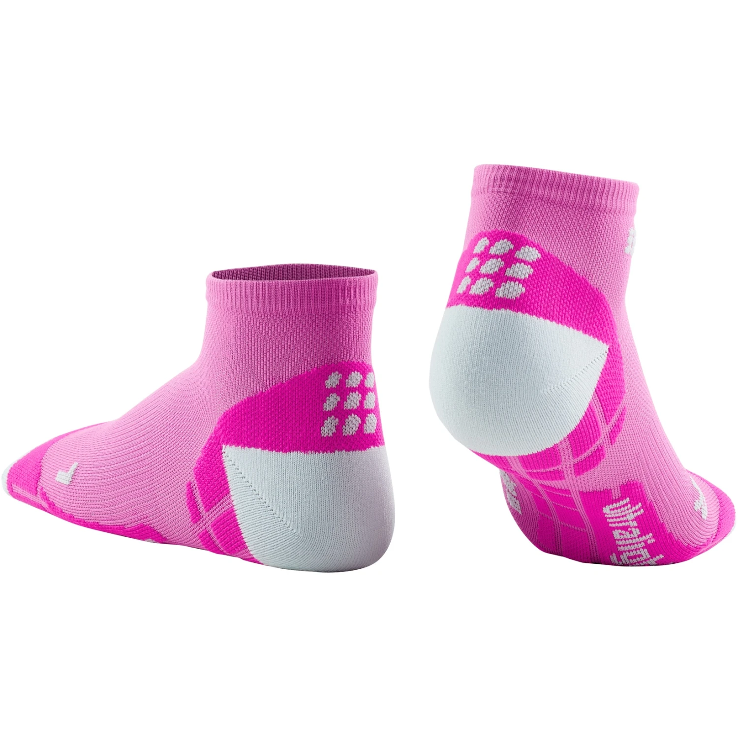 CEP Ultralight Low Cut Compression Socks Women - Pink/light Grey 2 CEP Ultralight Low Cut Compression Socks Women - Pink/light Grey - Image 2