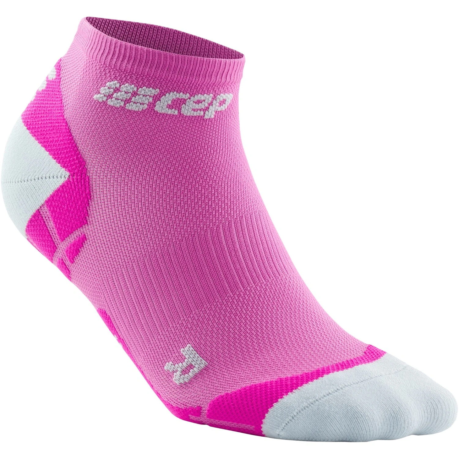 CEP Ultralight Low Cut Compression Socks Women - Pink/light Grey 3 CEP Ultralight Low Cut Compression Socks Women - Pink/light Grey - Image 3
