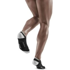 CEP Ultralight No Show Compression Socks - Black/light Grey -RunGear Elite cep ultralight no show compression socks black light grey 2 1554398