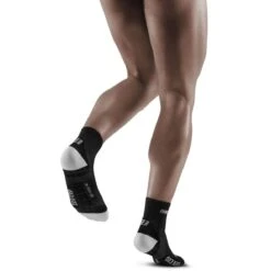 CEP Ultralight Short Compression Socks - Black/light Grey -RunGear Elite cep ultralight short compression socks black light grey 1 1554419