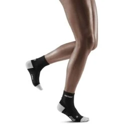 CEP Ultralight Short Compression Socks Women - Black/light Grey -RunGear Elite cep ultralight short compression socks women black light grey 1 1554423