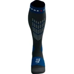 Compressport Alpine Ski Full Compression Socks - Black/estate Blue -RunGear Elite compressport alpine ski full compression socks black estate blue 1 1497953