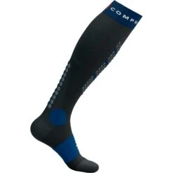 Compressport Alpine Ski Full Compression Socks - Black/estate Blue -RunGear Elite compressport alpine ski full compression socks black estate blue 3 1497955
