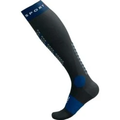Compressport Alpine Ski Full Compression Socks - Black/estate Blue -RunGear Elite compressport alpine ski full compression socks black estate blue 7 1497959