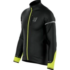 RunGear Elite -RunGear Elite compressport hurricane windproof flash jacket black fluo yellow 2 1498725