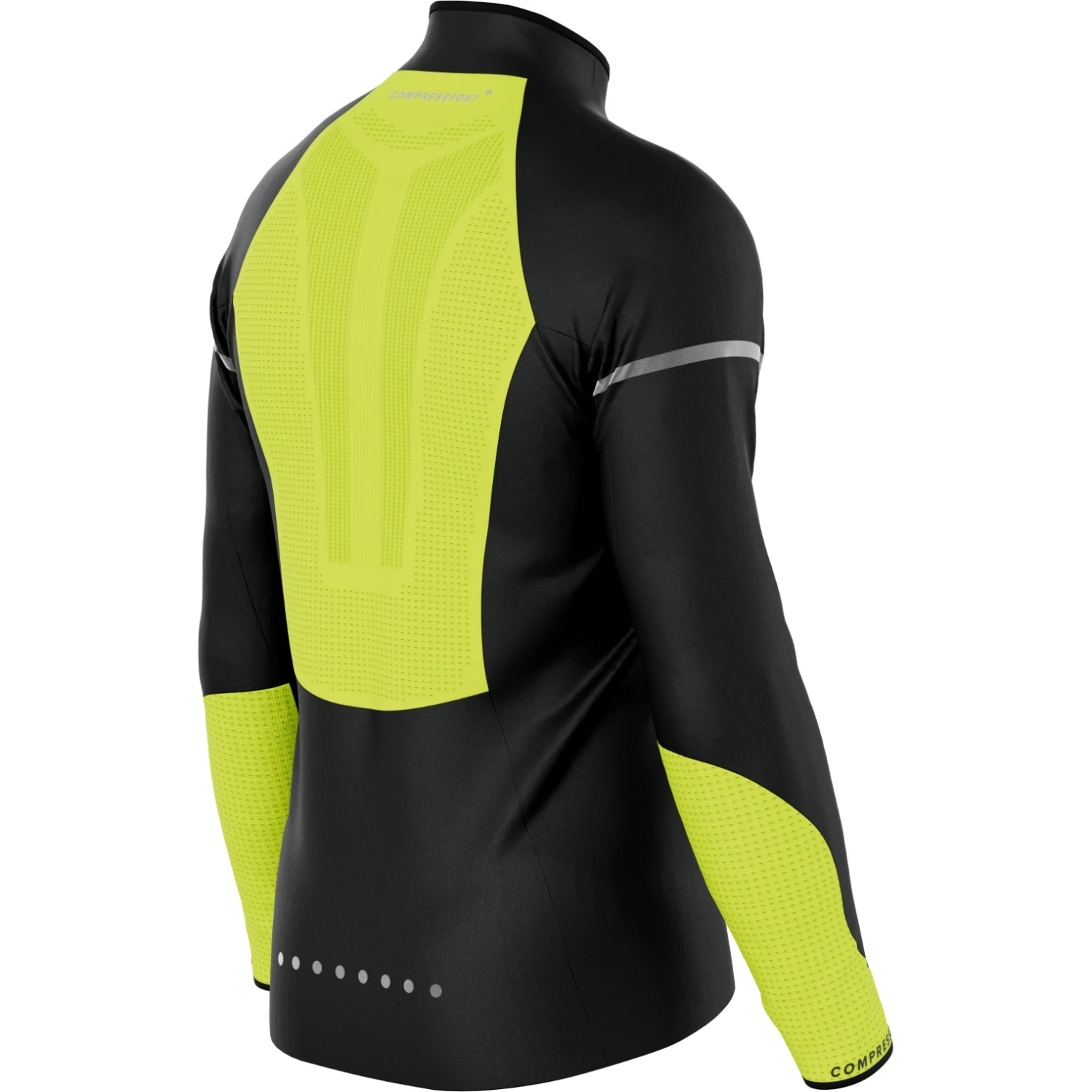 Compressport Hurricane Windproof Flash Jacket - Black/fluo Yellow 6 Compressport Hurricane Windproof Flash Jacket - Black/fluo Yellow - Image 6