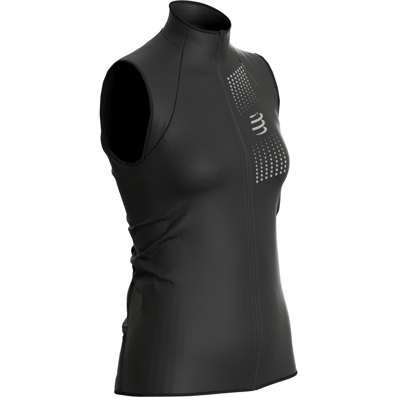 Compressport Hurricane Windproof Vest Women - Black AW00123B 8 Compressport Hurricane Windproof Vest Women - Black AW00123B - Image 8