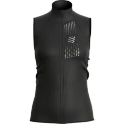 Compressport Hurricane Windproof Vest Women - Black AW00123B