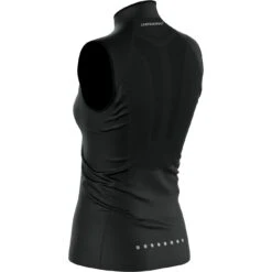 Compressport Hurricane Windproof Vest Women - Black -RunGear Elite compressport hurricane windproof vest women black 8 1499129