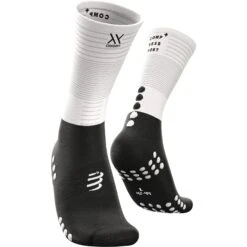 Compressport Mid Compression Socks - White/black