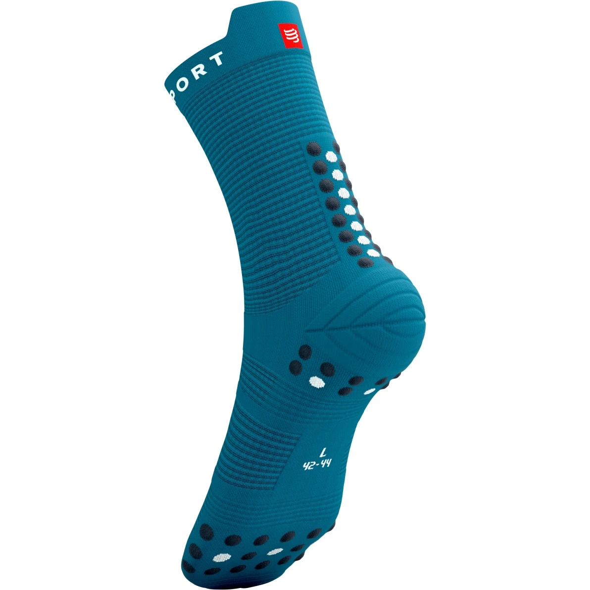 Compressport Pro Racing Compression Socks V4.0 Run High - Mosaic Blue/magnet 6 Compressport Pro Racing Compression Socks V4.0 Run High - Mosaic Blue/magnet - Image 6